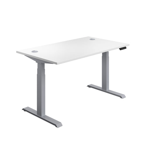 Economy Sit Stand Desk (FSC) | 1200 X 800 | White/Silver