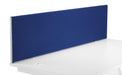 Straight Upholstered Desktop Screen | 1600mm | Royal Blue