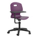 Arc Swivel Tilt Chair with Arm Tablet | Grape