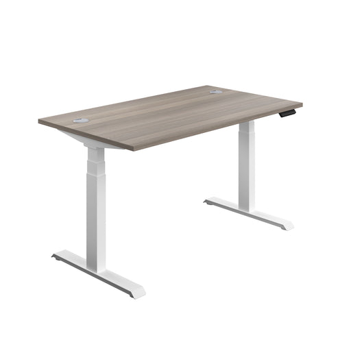 Economy Sit Stand Desk (FSC) | 1200 X 800 | Grey Oak/White