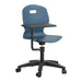 Arc Swivel Chair With Arm Tablet | Steel Blue