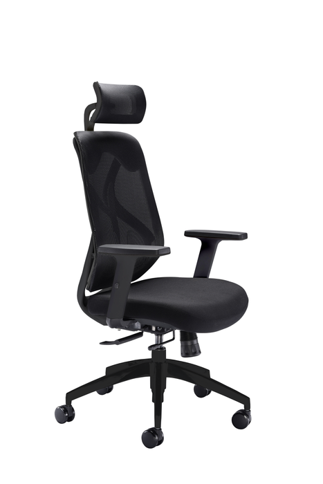 Maldini High Back Office Chair | Black/Black