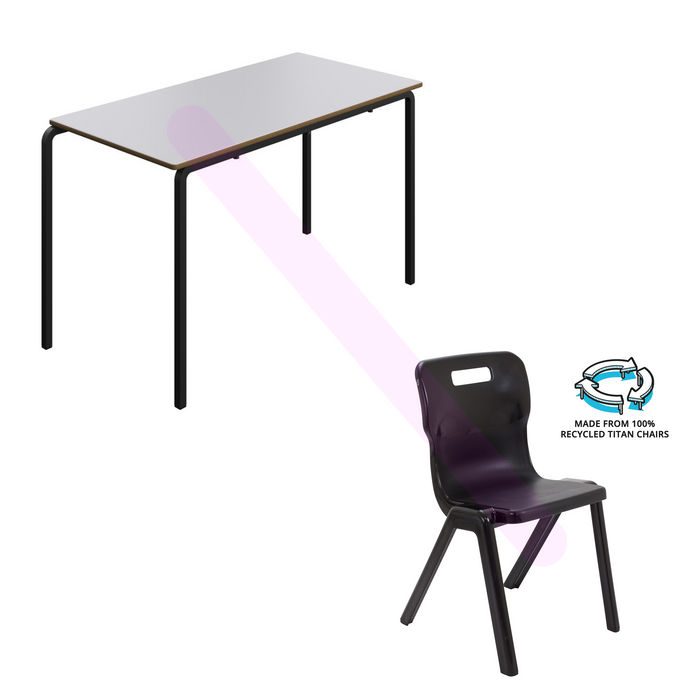 Eco-Friendly Crush Bent Table Classroom Bundle