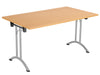 One Union Rectangular Folding Table (FSC) | 1400 X 700 | Beech/Silver