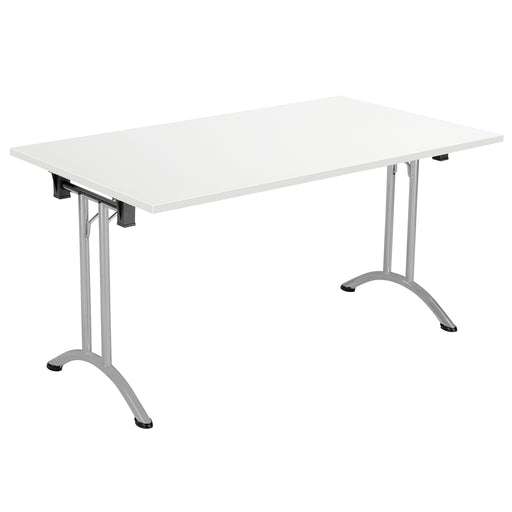 One Union Rectangular Folding Table (FSC) | 1400 X 700 | White/Silver