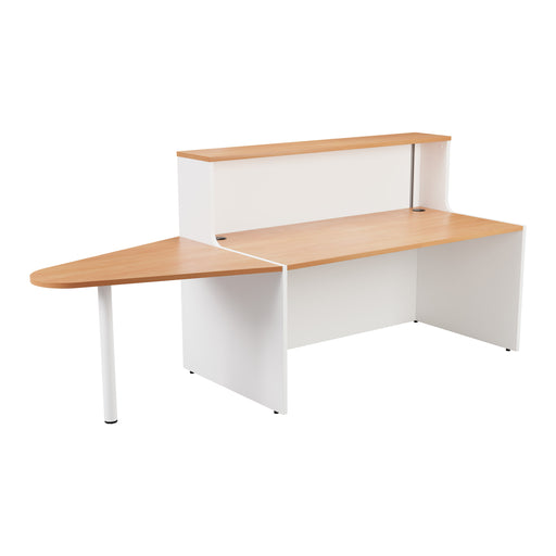 Reception Unit with Extension (FSC) | 1400 | Beech/White