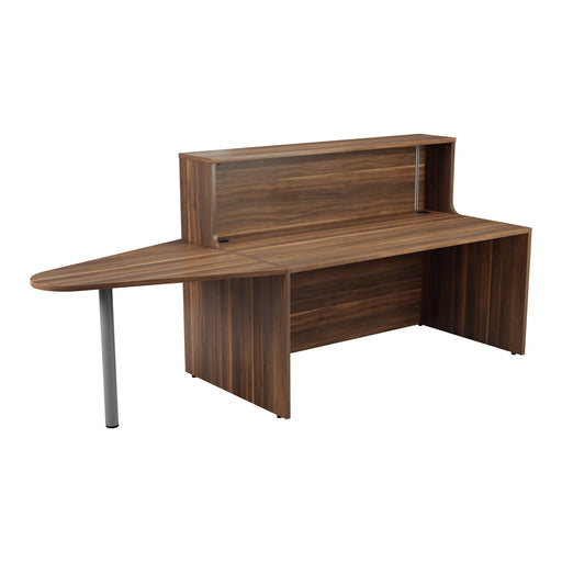 Reception Unit with Extension (FSC) | 1600 | Dark Walnut/Dark Walnut