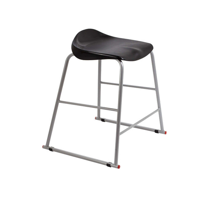 Titan Stool | Size 4 | Grey Frame | Black