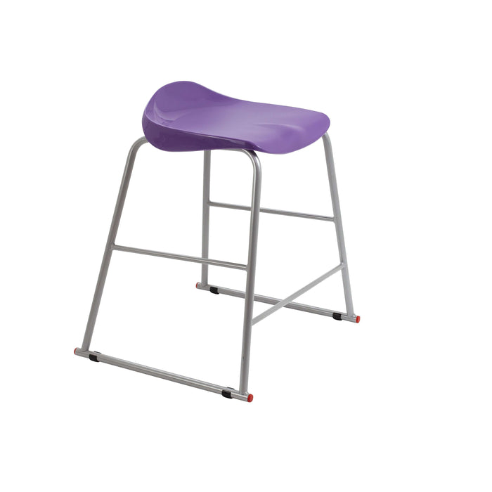 Titan Stool | Size 4 | Grey Frame | Purple