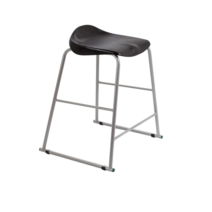 Titan Stool | Size 5 | Grey Frame | Black