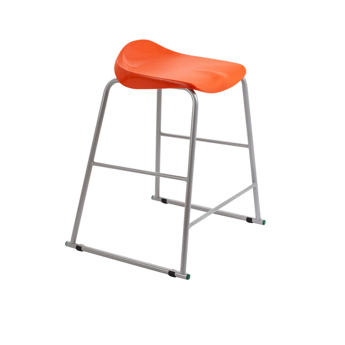 Titan Stool | Size 5 | Grey Frame | Orange