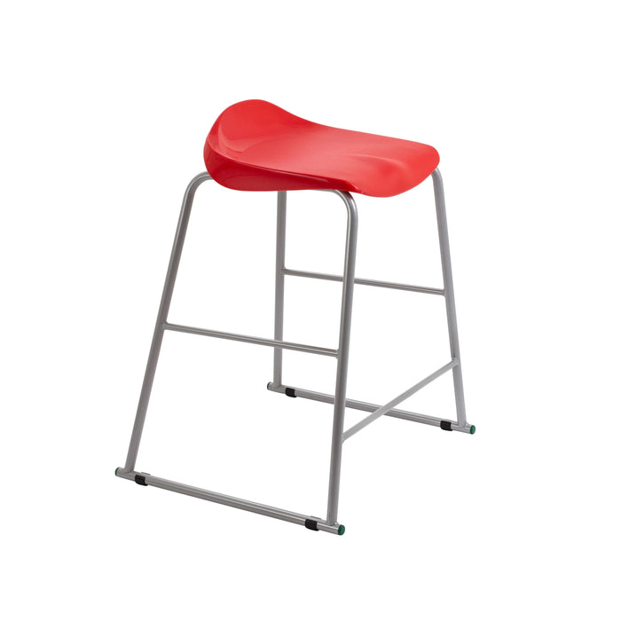 Titan Stool | Size 5 | Grey Frame | Red