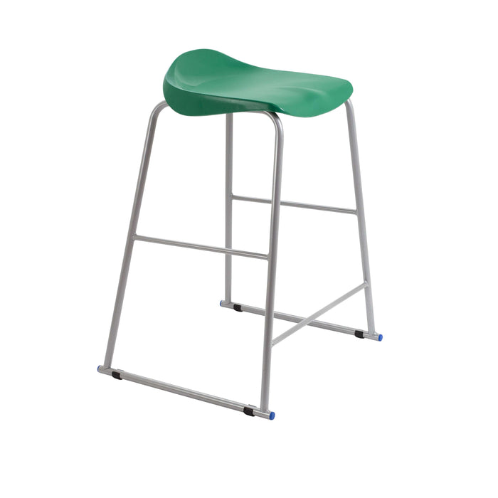 Titan Stool | Size 6 | Grey Frame | Green