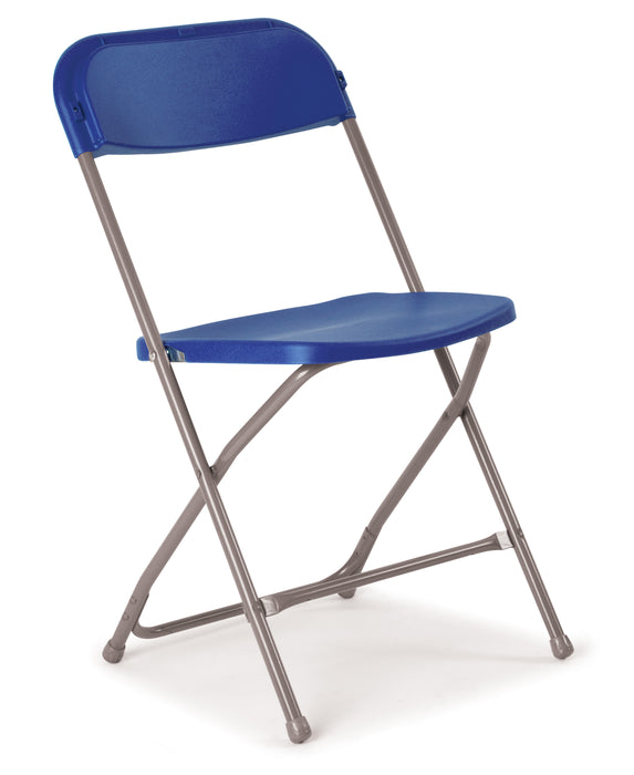 Flat Back Folding Chair | Blue