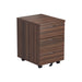 Mobile Pedestal 3 Drawer (FSC) | Dark Walnut