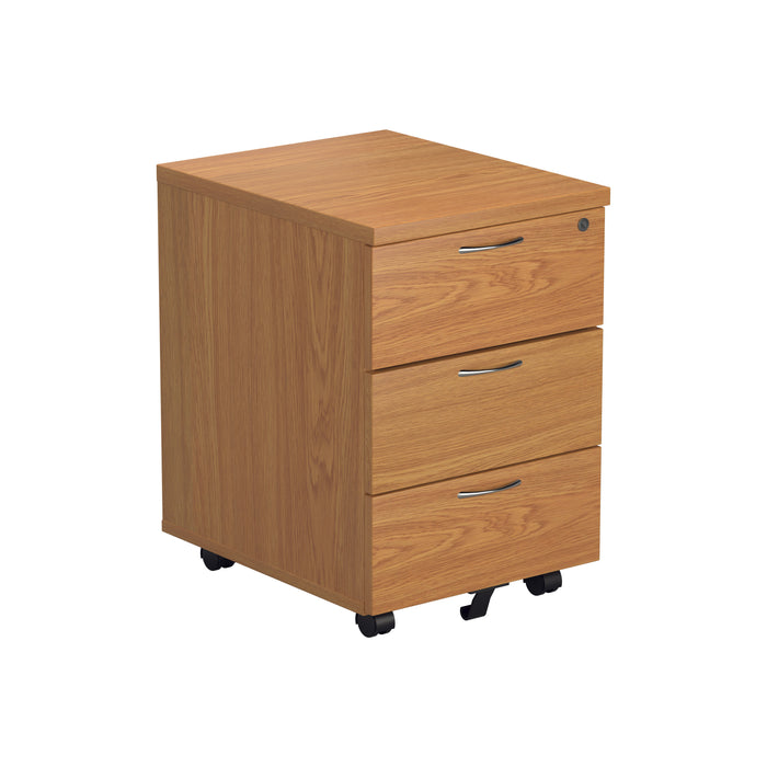 Mobile Pedestal 3 Drawer (FSC) | Nova Oak