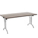 One Union Rectangular Folding Table (FSC) | 1600 X 800 | Grey Oak/Silver