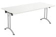 One Union Rectangular Folding Table (FSC) | 1600 X 700 | White/Silver