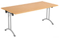 One Union Rectangular Folding Table (FSC) | 1600 X 700 | Beech/Silver