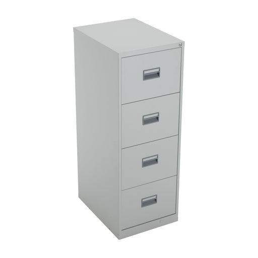 Steel 4 Drawer Filing Cabinet TALOS TC Group Grey 