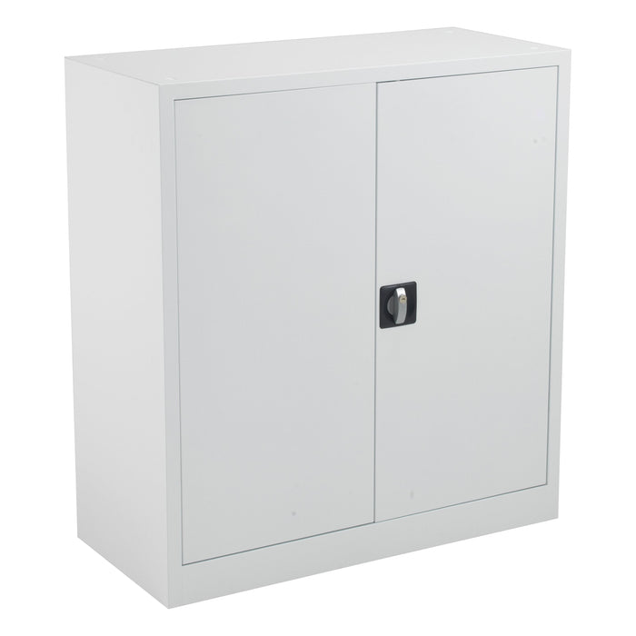 Steel Double Door Cupboard 1000mm high TALOS TC Group White 