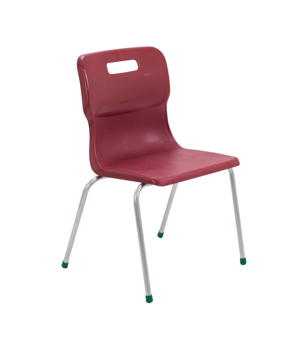 Titan 4 Leg Chair - Age 11-14 4 Leg TC Group Burgundy 