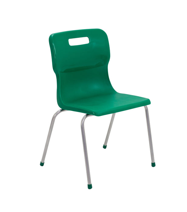 Titan 4 Leg Chair - Age 11-14 4 Leg TC Group Green 