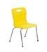 Titan 4 Leg Chair - Age 11-14 4 Leg TC Group Yellow 