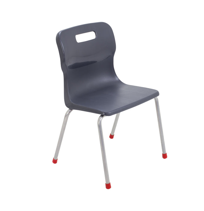 Titan 4 Leg Chair - Age 8-11 4 Leg TC Group Charcoal 