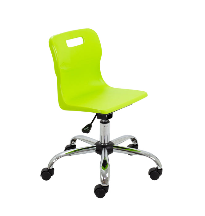 Titan Swivel Junior Chair Swivel TC Group Lime Castors 