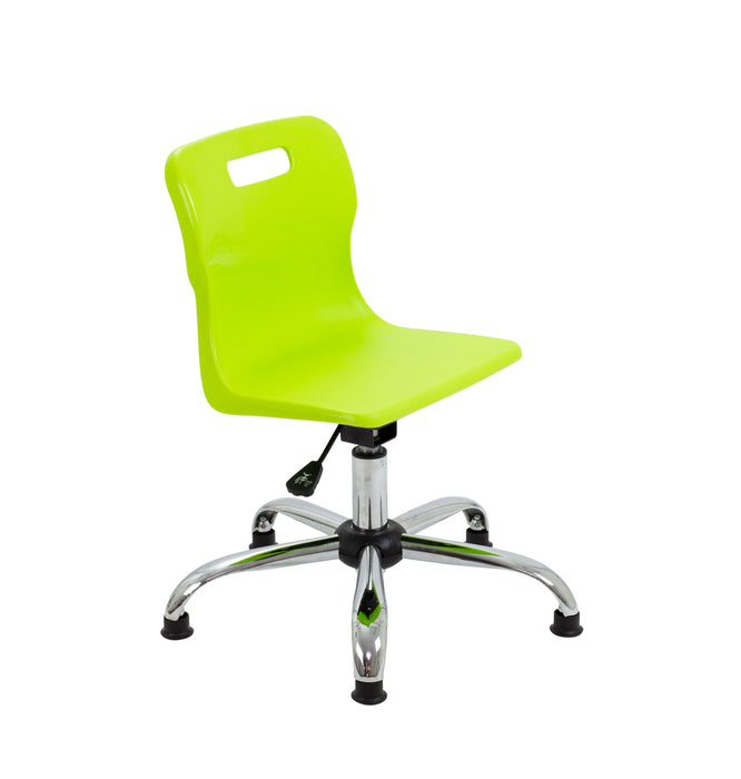 Titan Swivel Junior Chair Swivel TC Group Lime Glides 