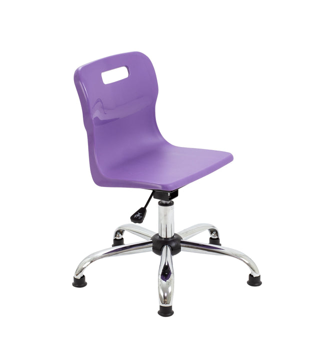 Titan Swivel Junior Chair Swivel TC Group Purple Glides 