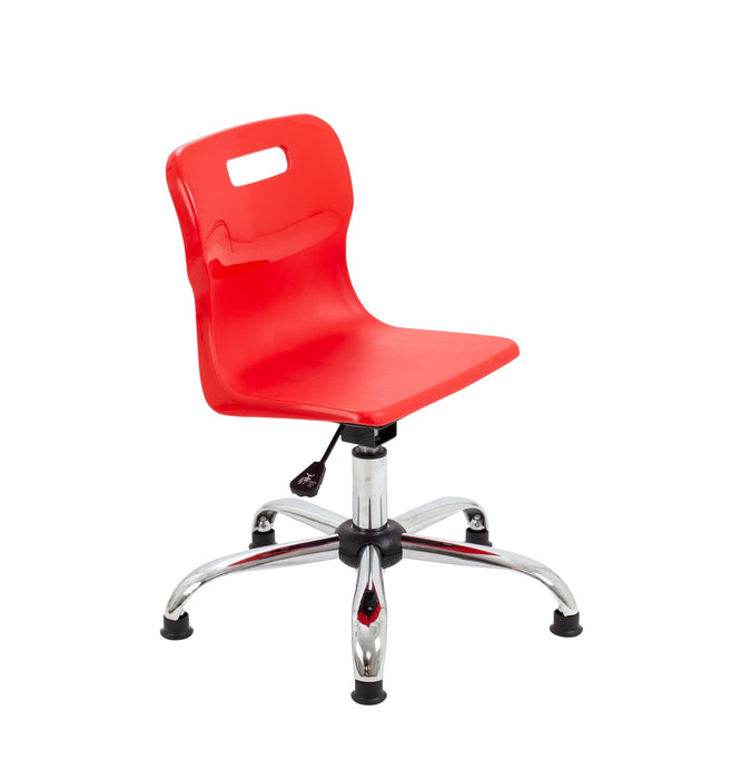 Titan Swivel Junior Chair Swivel TC Group Red Glides 