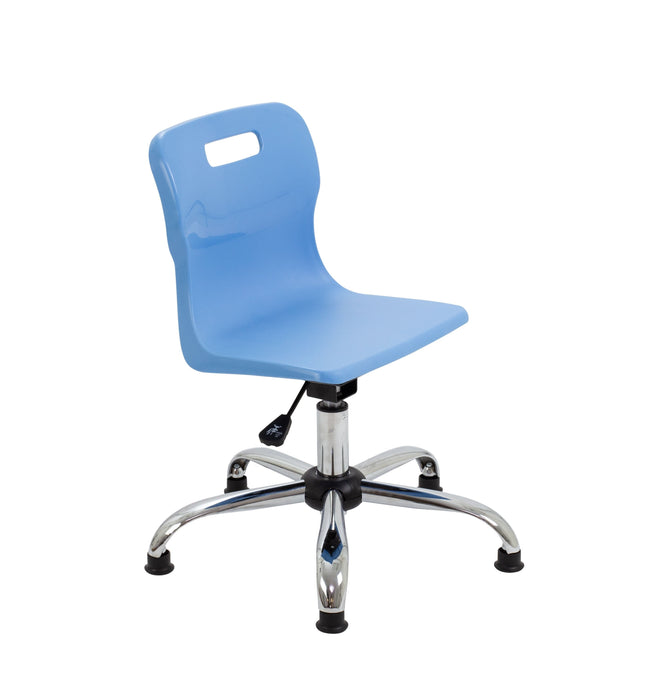 Titan Swivel Junior Chair Swivel TC Group Sky Blue Glides 