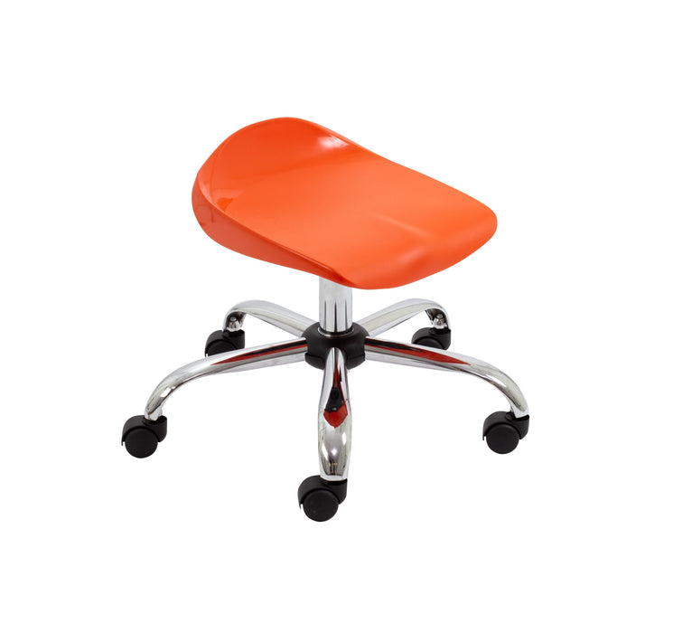 Titan Swivel Junior Stool Swivel TC Group Orange Castors 