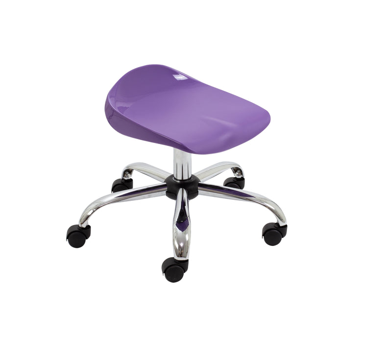 Titan Swivel Junior Stool Swivel TC Group Purple Castors 