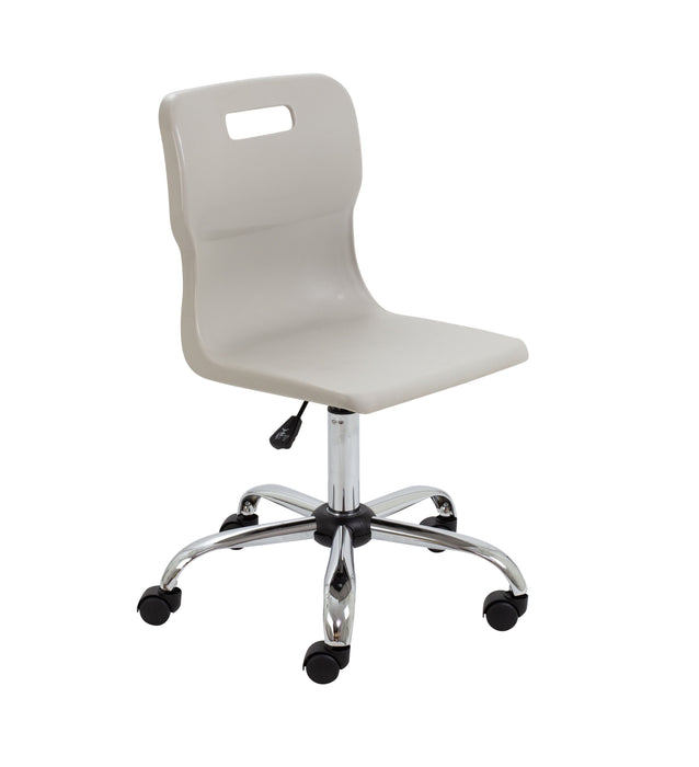 Titan Swivel Senior Chair Swivel TC Group Grey Castors 