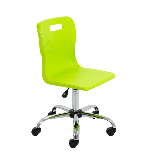 Titan Swivel Senior Chair Swivel TC Group Lime Castors 