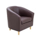 Vibrant Tub Armchair with Wooden Feet SOFT SEATING & RECEP TC Group Brown 