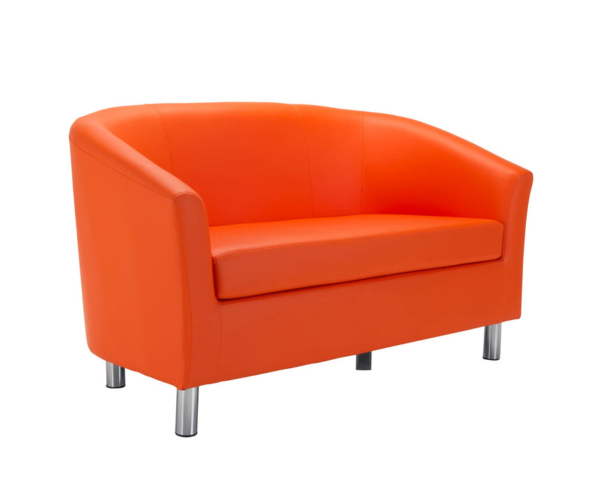 Vibrant Tub Sofa Metal Feet SOFT SEATING & RECEP TC Group Orange 