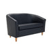 Vibrant Tub Sofa Wooden Feet SOFT SEATING & RECEP TC Group Black 