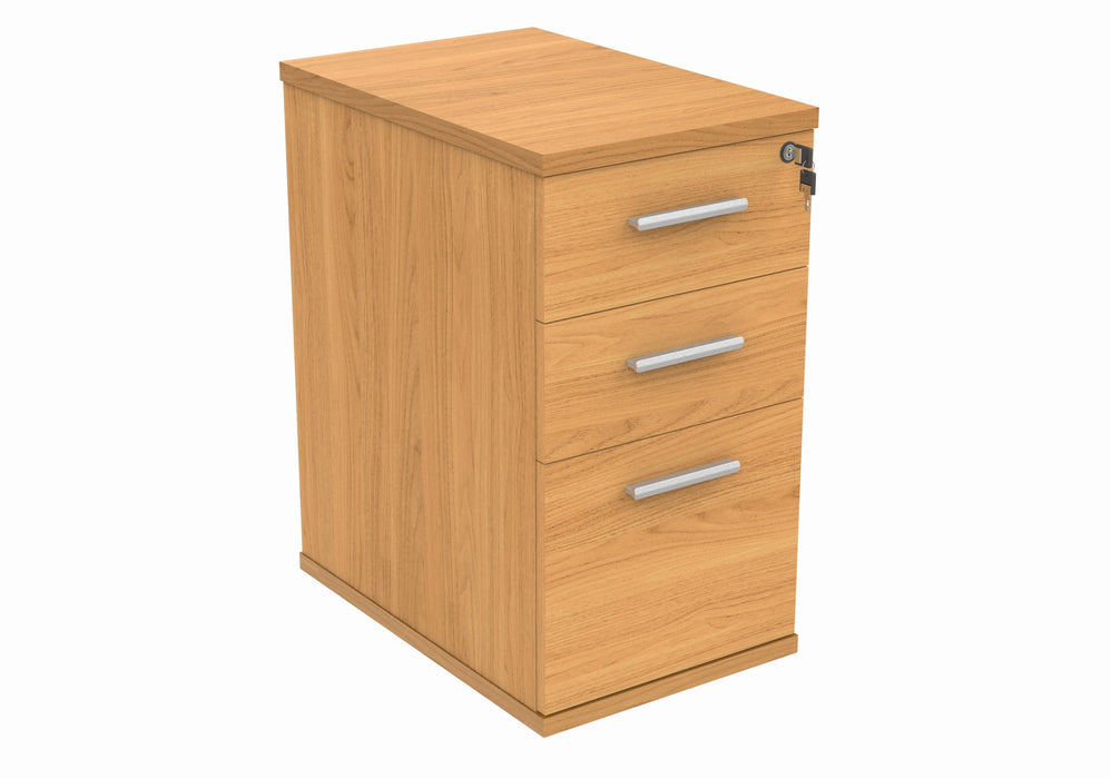 Workwise Desk High Office Storage Unit Furniture TC GROUP 600 Deep Beech 