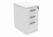 Workwise Desk High Office Storage Unit Furniture TC GROUP 600 Deep White 