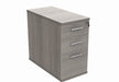 Workwise Desk High Office Storage Unit Furniture TC GROUP 800 Deep Grey Oak 