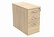 Workwise Desk High Office Storage Unit Furniture TC GROUP 800 Deep Oak 